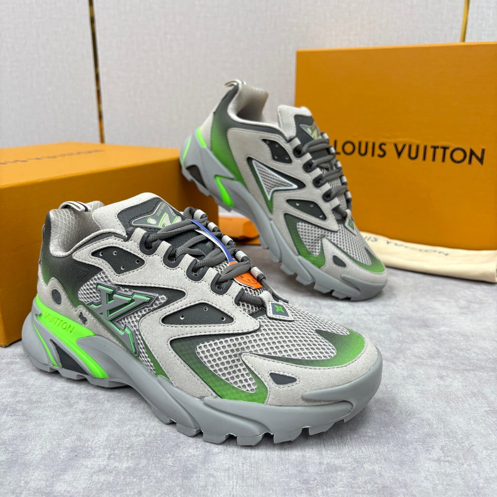 Louis Vuitton LV RUNNER TATIC Men's And Women's Spring/summer Casual Round Toe Lace Up Floral Logo Low Top Casual Sneakers Shoes #78323
