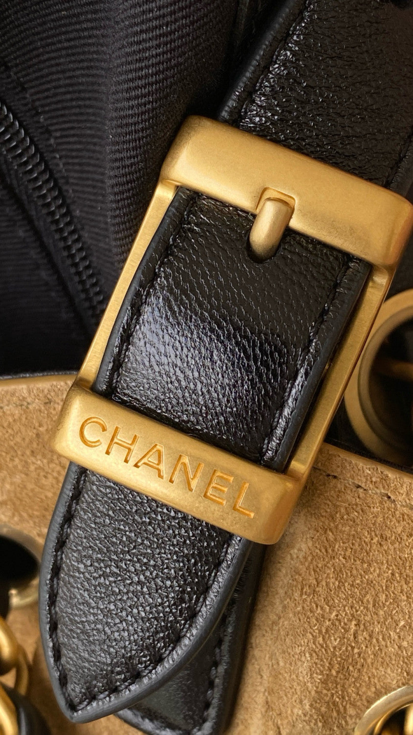 Chanel Women's Colour Blocking Suede Leather Patchwork Chain Shoulder Handbag Bag Bags #76918