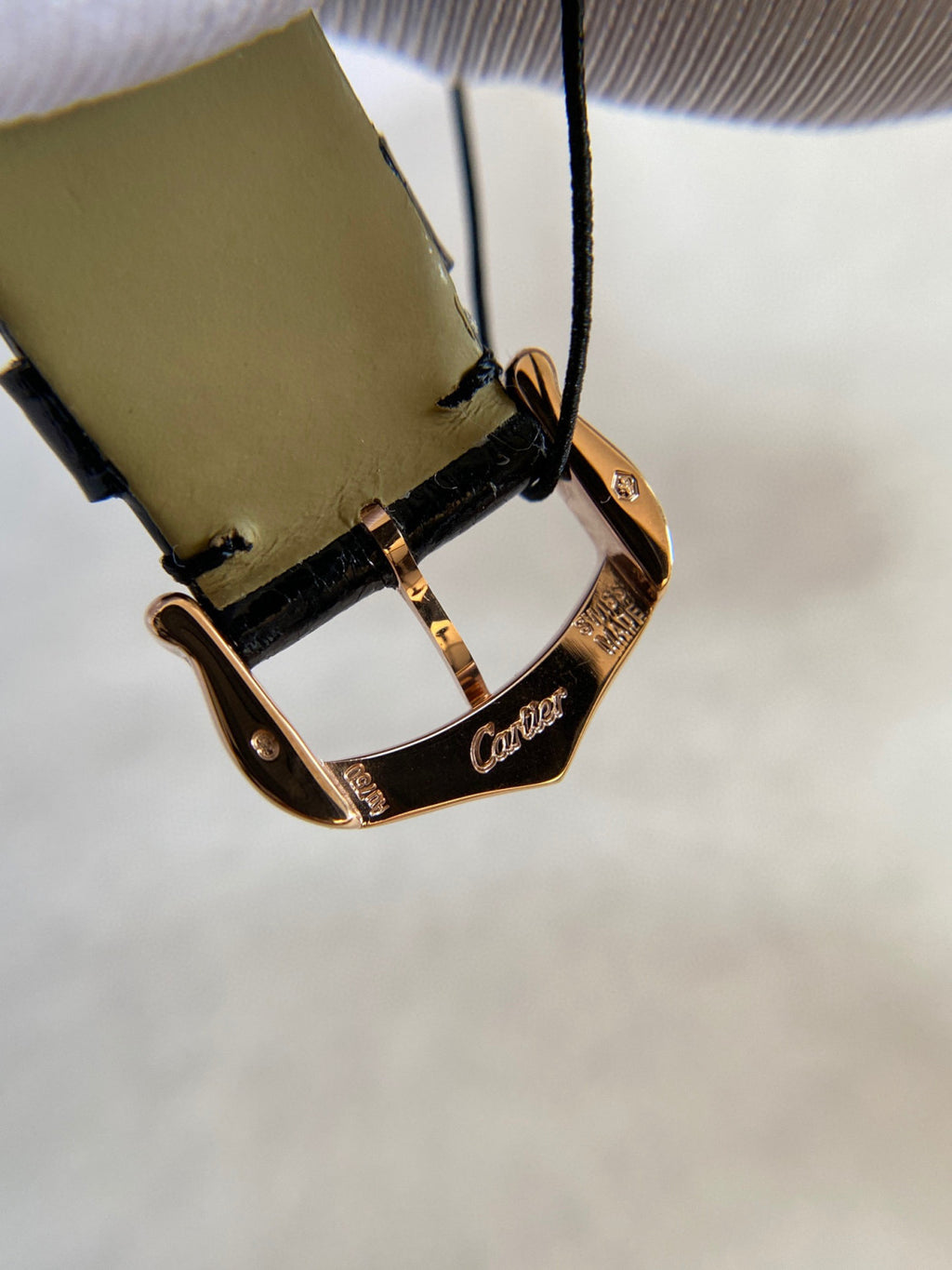 Cartier Black Strap Decorative Watch #21921