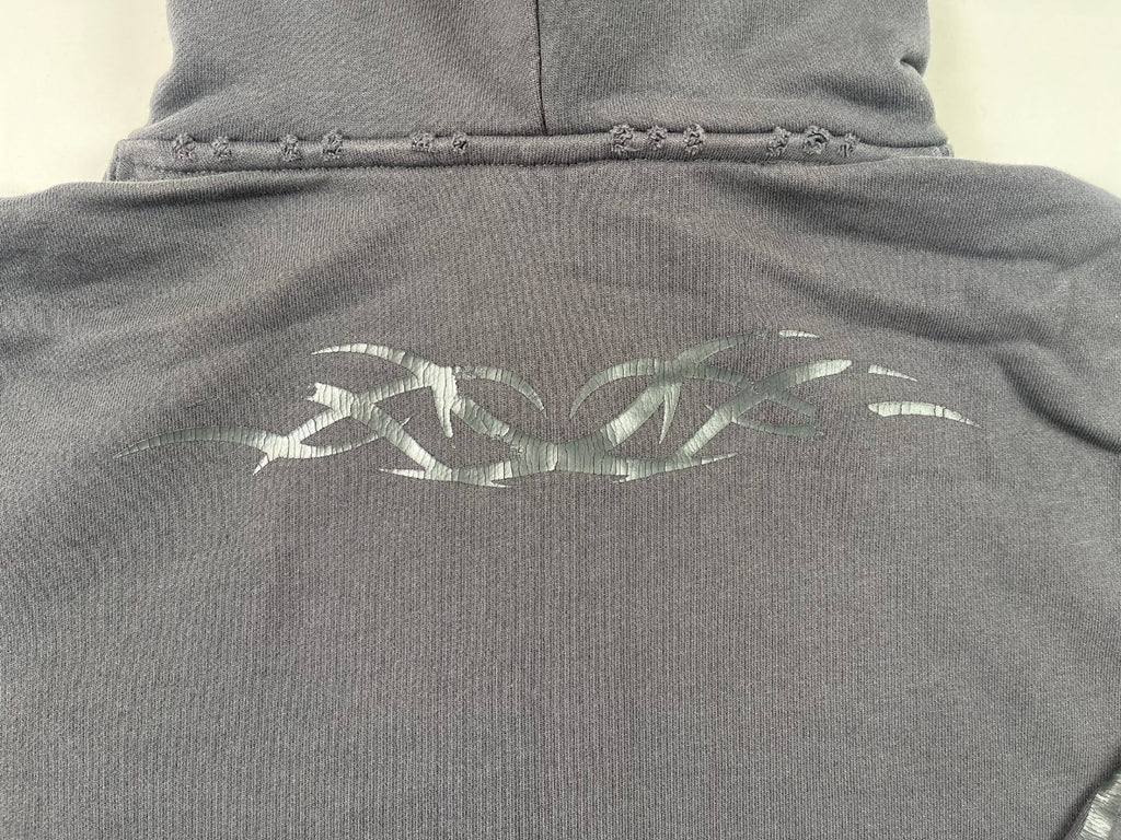 Balenciaga Men's Women's Spring And Autumn Letter Printed Solid Color Zipper Loose Solid Color Hooded Sweatshirt Jacket Ngvp #9958