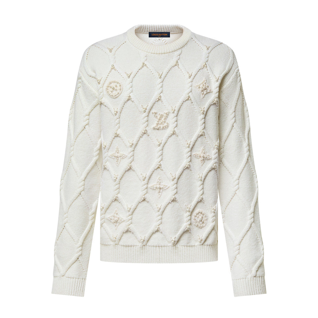 Louis Vuitton Men's Autumn and Winter Solid Color Crew Neck Knit Long Sleeve Sweater #74265