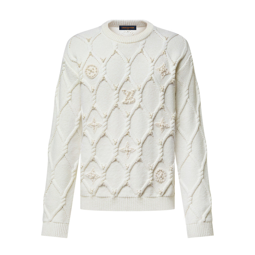 Louis Vuitton Men's Autumn and Winter Solid Color Crew Neck Knit Long Sleeve Sweater #74265