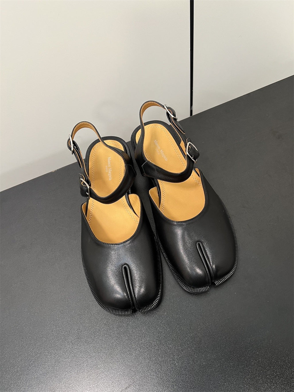 Maison Margiela Tabi Sandals in Black #333695