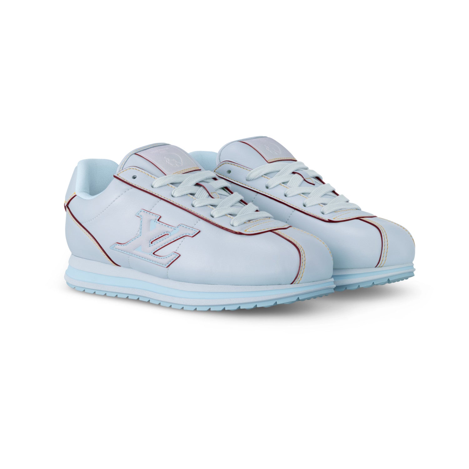Louis Vuitton LV BUTTERSOFT Men's and Women's Spring/Summer Fashion Casual Round Toe Lace Up Logo Letter Decorated Leather Low Top Printed Sneakers Casual Shoes #78846  #335472