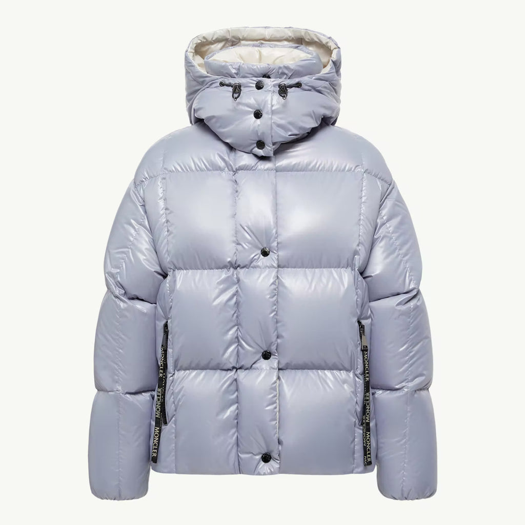 Moncler Men's & Women's Parana Series Solid Color Minimalist Logo Zipper Hooded Short Down Jacket #81597