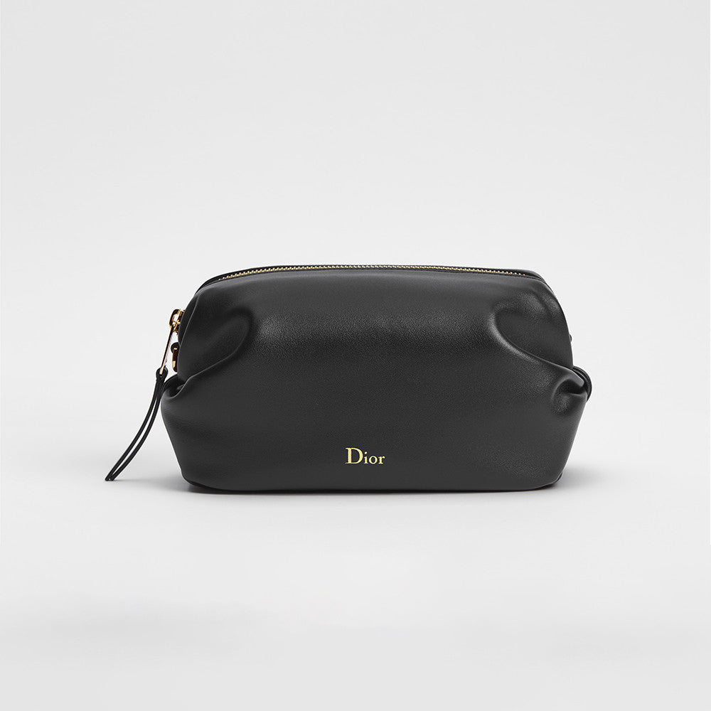 DIOR Dior Bow Pouch Black Supple Lambskin #380535
