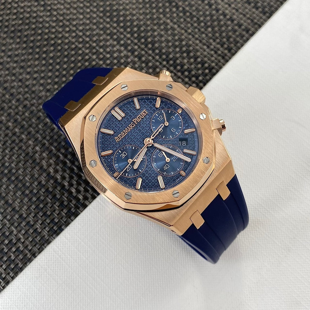 Audemars Piguet ROYAL OAK Men's Automatic Movement Watch With 50-meter Water Resistance And Leather Strap 41mm Watch #77941