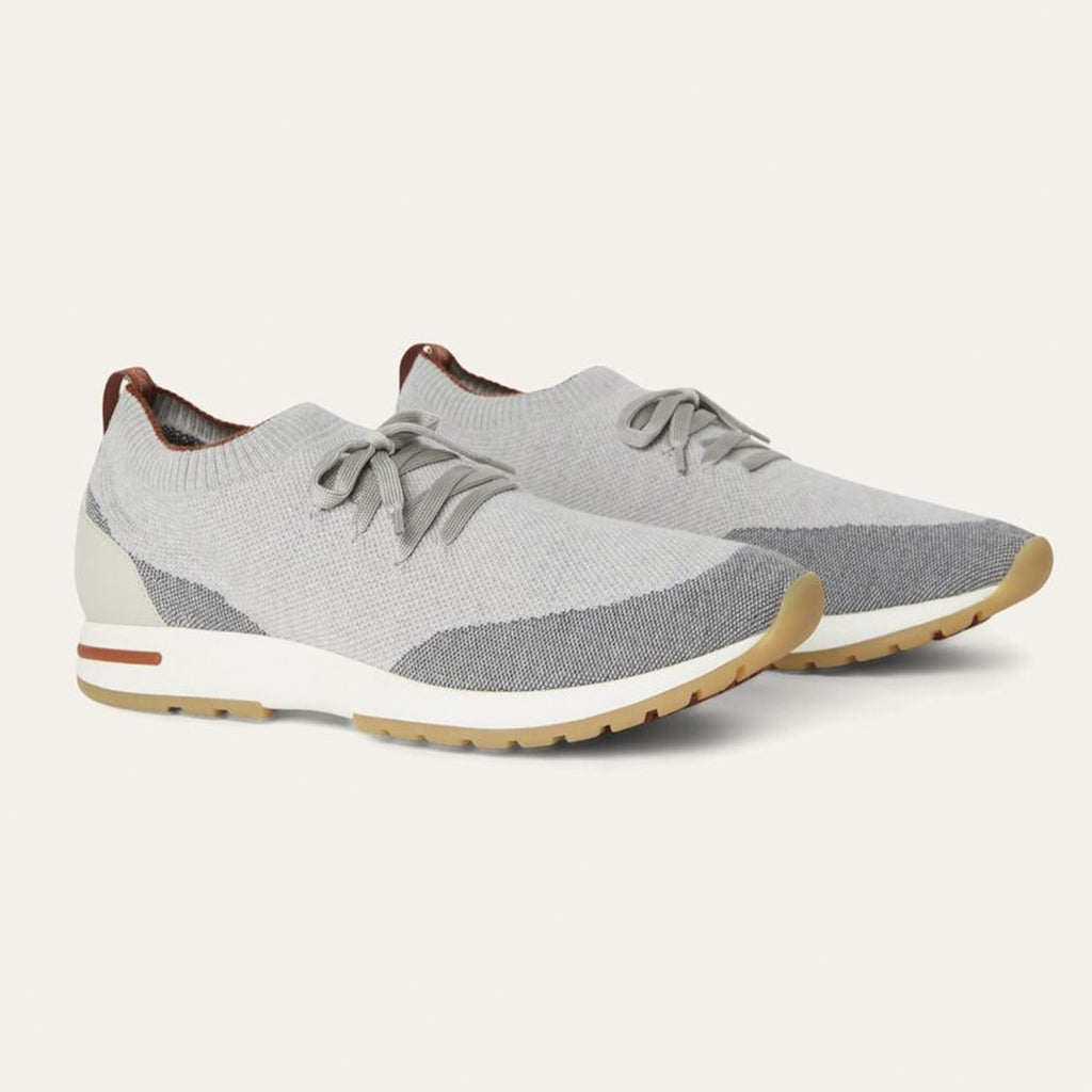 Loro Piana 360 Lp Flexy Walk Men's Autumn/winter Sports Shoes Two-tone Fashion Luxury Knit Comfortable Casual Footwear Ngvp #2435