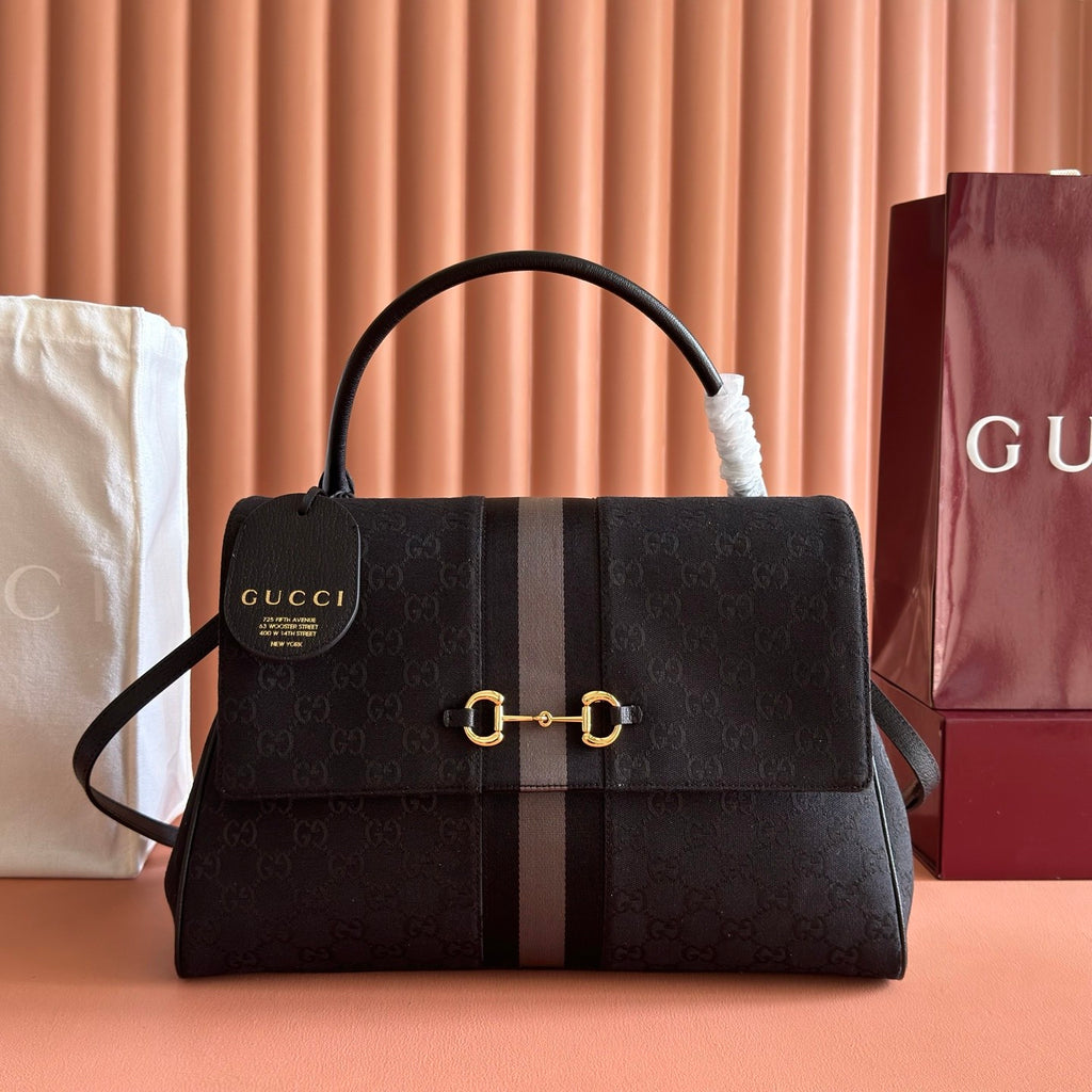 Gucci Paparazzo Medium Tote Bag Generation Gucci GG Canvas Horsebit Clutch Bag Stylish Elegant Classic Crossbody Bags 875018AAHHD 1094 #197406