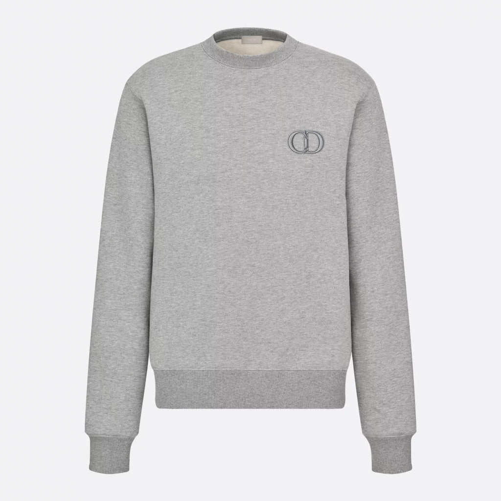 Dior Men's Spring and Autumn Solid Color Embroidery Letter Logo Round Neck Cotton Long Sleeve Sweatshirt Pullover #72911