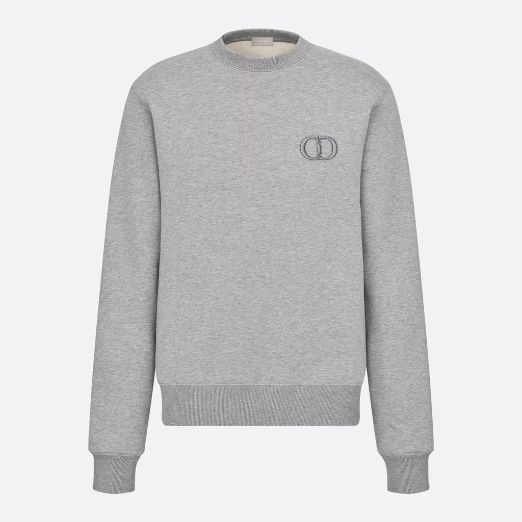 Dior Men's Spring and Autumn Solid Color Embroidery Letter Logo Round Neck Cotton Long Sleeve Sweatshirt Pullover #72911