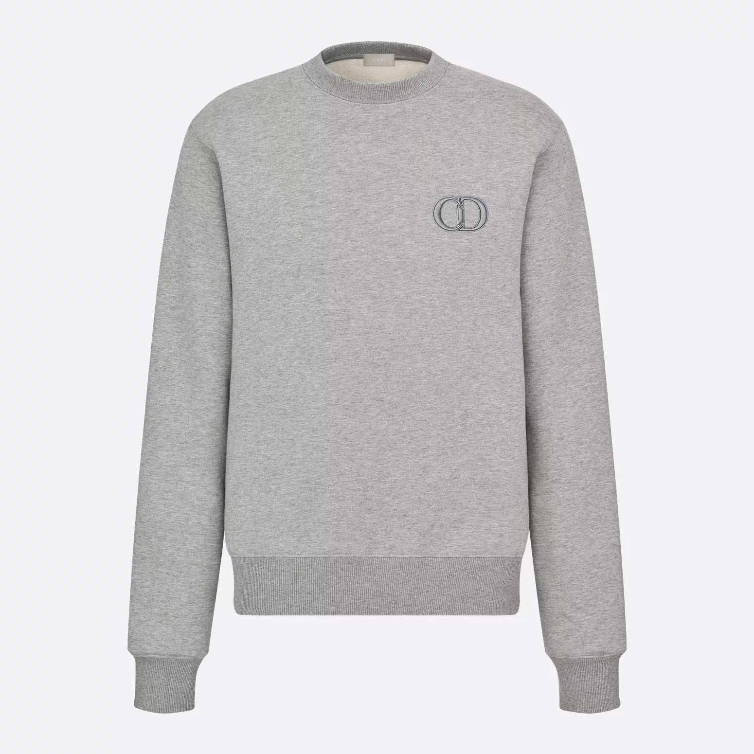 Dior Men's Spring and Autumn Solid Color Embroidery Letter Logo Round Neck Cotton Long Sleeve Sweatshirt Pullover #72911