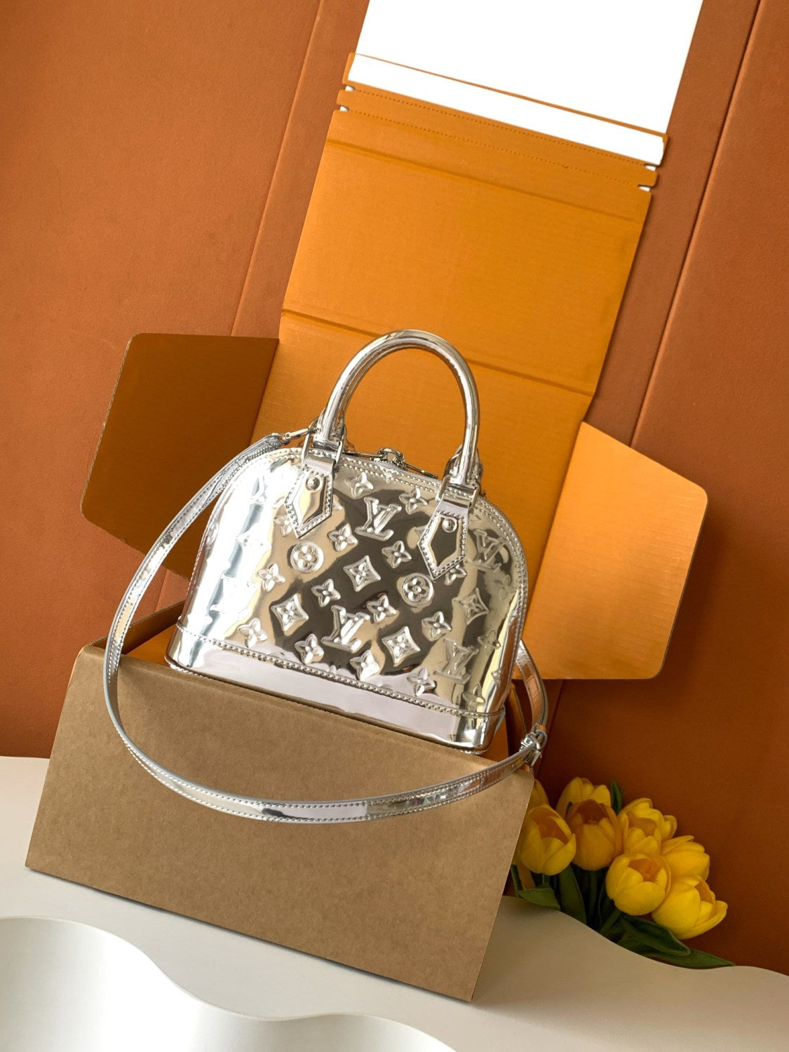 LOUIS VUITTON Alma BB Monogram Canvas Women Bags M26335#376542