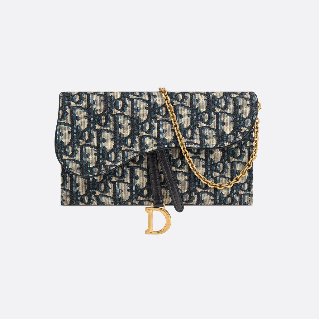 Dior Women's Fashion Classic Oblique Printed Embroidered Leather Saddle Chain Handbag Shoulder Bag Crossbody Bag Bags S5614CTZQ_M928 #78438