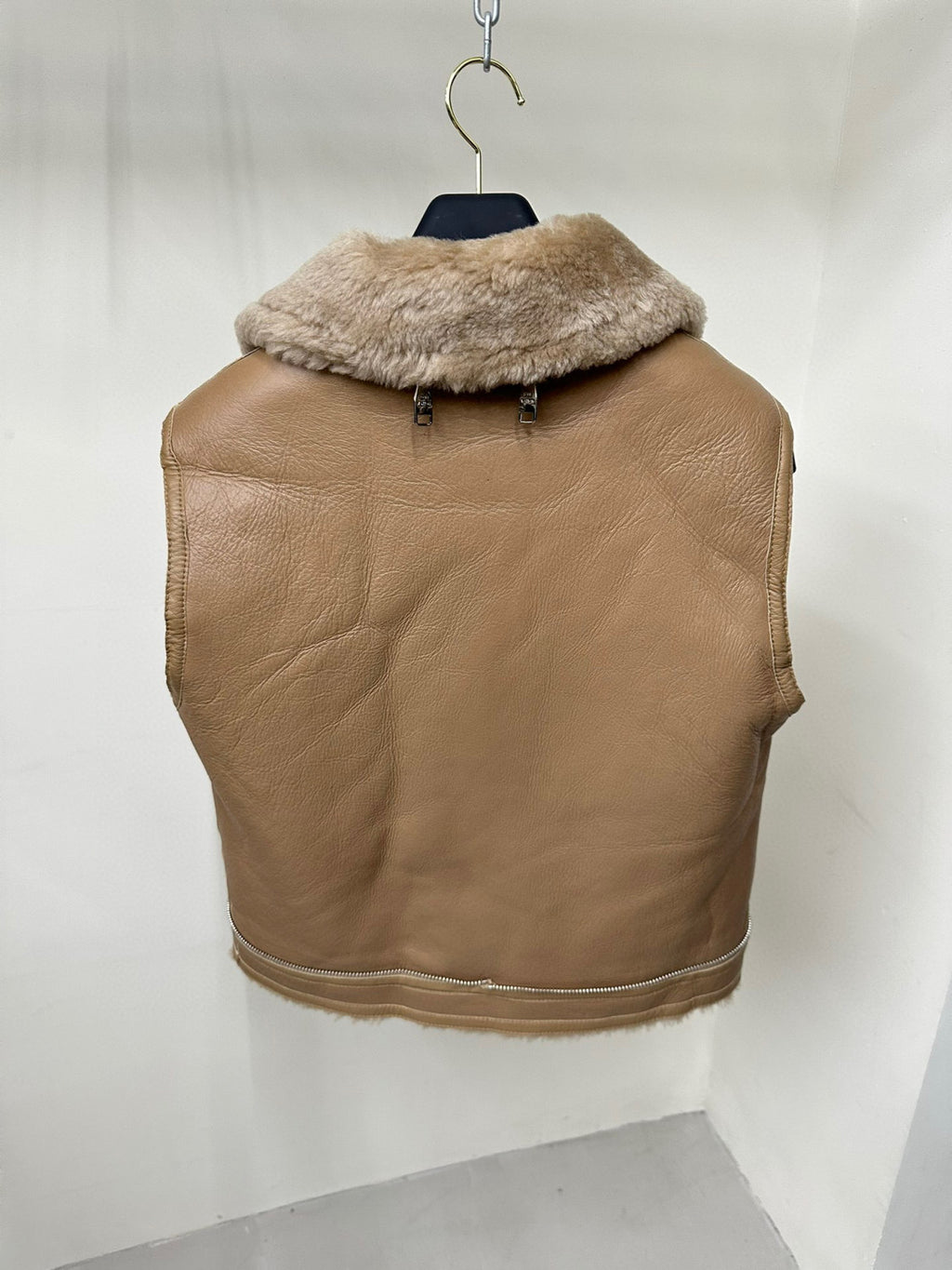 Louis Vuitton Removable Fur Leather Jacket Ngvp #5666