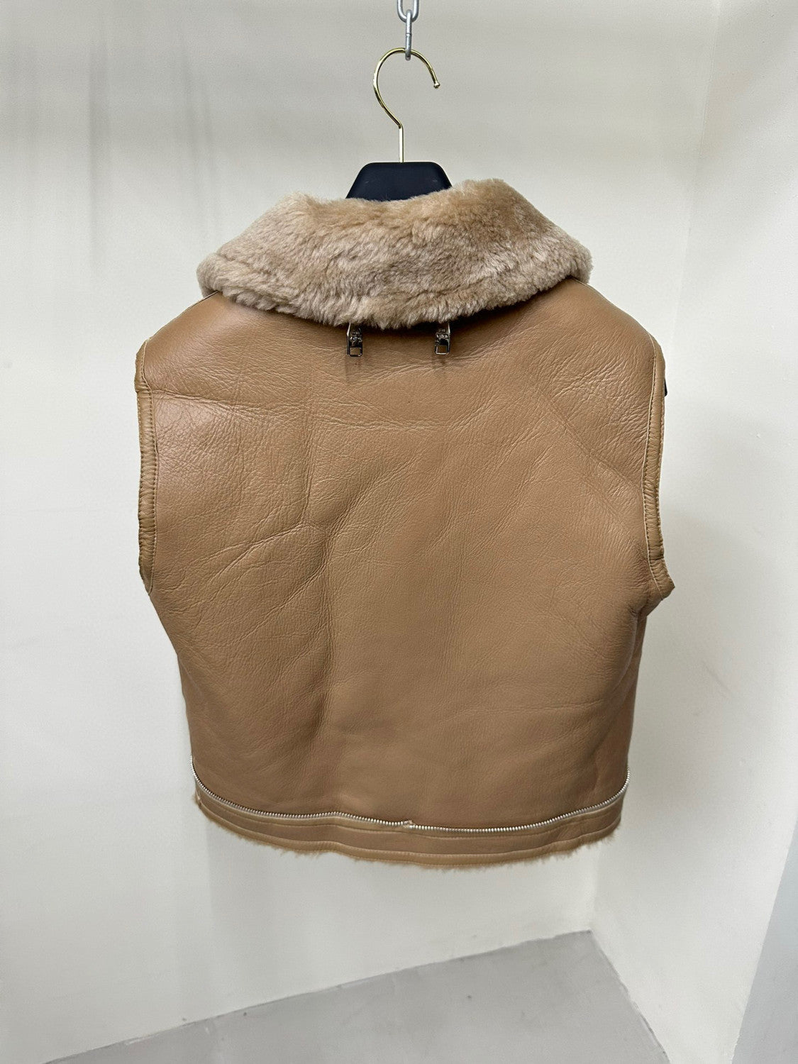 Louis Vuitton Removable Fur Leather Jacket Ngvp #5666