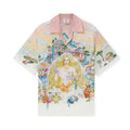 Casablanca Men's Printed Summer Lapel Single-Breasted Silk Loose Short-Sleeved Shirt Ngvp #9887