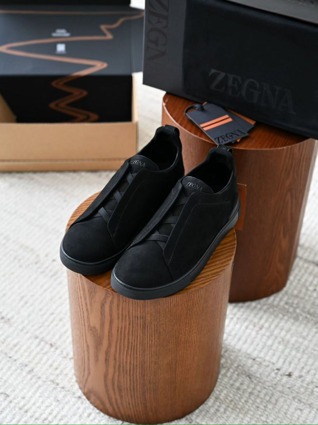 Zegna Triple Stitch SECONDSKIN Sneakers #384728