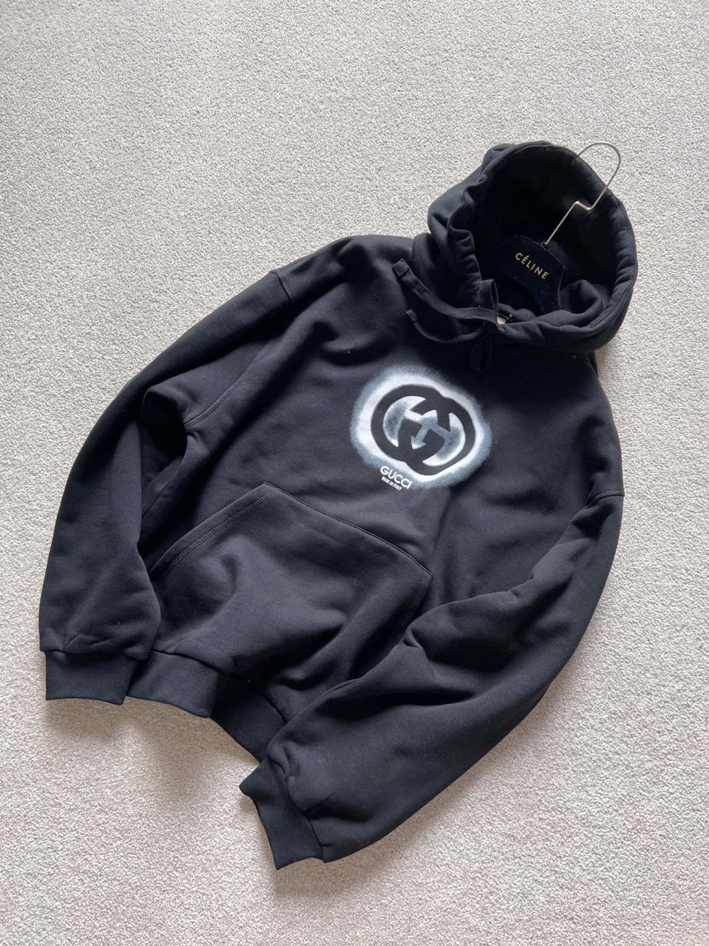 Gucci Men's And Women's Thick Cotton Jersey Hooded Sweatshirt Pullover #96894