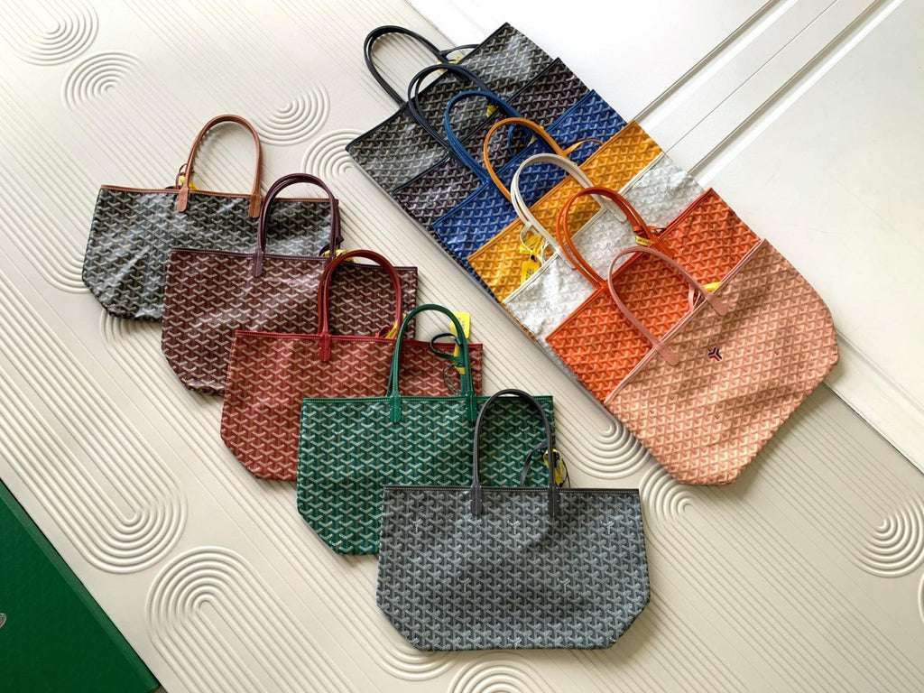GOYARD Men's Women Saint Louis Handbag Y Full Print Casual Mother Bag Leather Shoulder Bag Tote Bags #77386