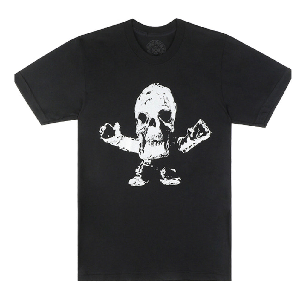 Chrome Hearts Men's Spring And Summer Black And White Printed Skull Round Neck T-shirt High Street Trend Fashion Casual Tops Ngvp #1717