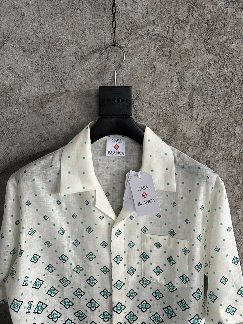 Casablanca Gradient Monogram Linen Shirt Shorts #337182