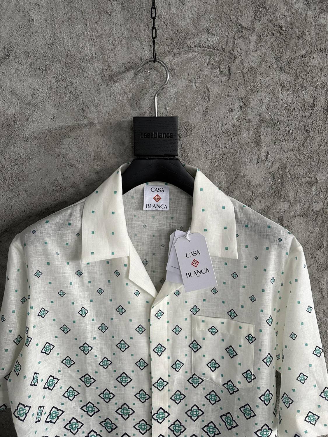 Casablanca Gradient Monogram Linen Shirt Shorts #337182