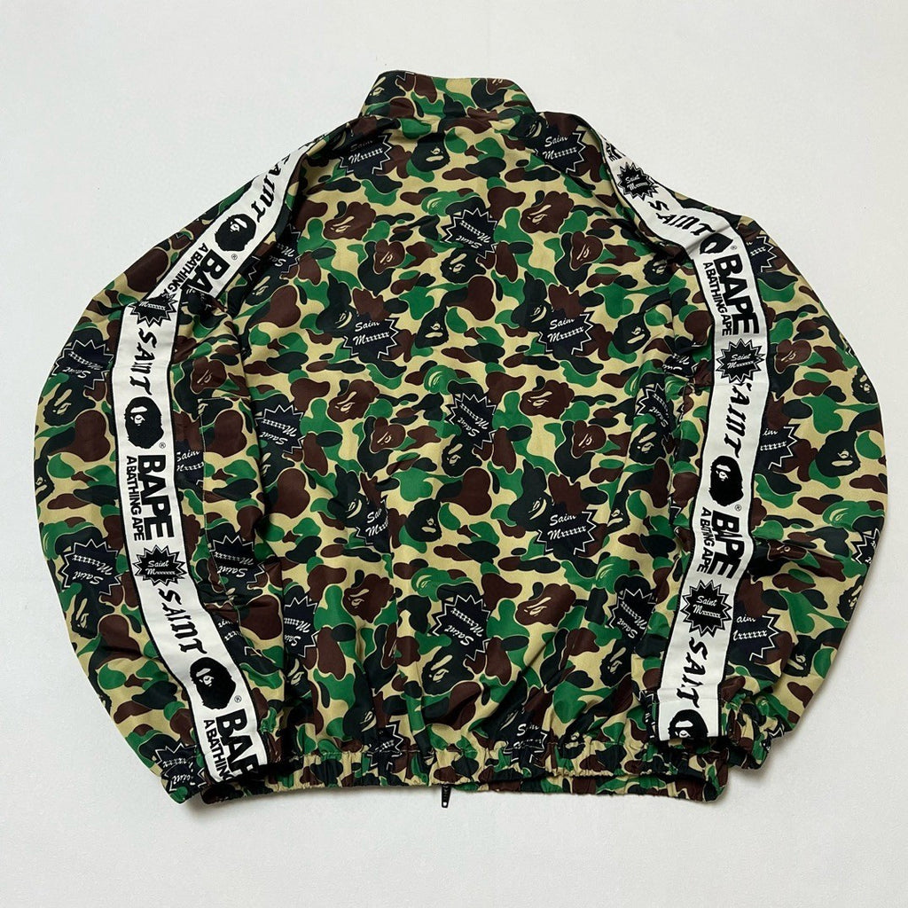 Saint Michael X Bape Men's Spring and Autumn Camouflage Printed Lapel Zipper Long Sleeve Jacket #73878