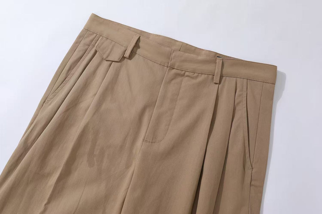 Louis Vuitton Men's Spring and Autumn Solid Color Embroidered Letter Printed Cotton Woven Fabric Casual Pants #76567