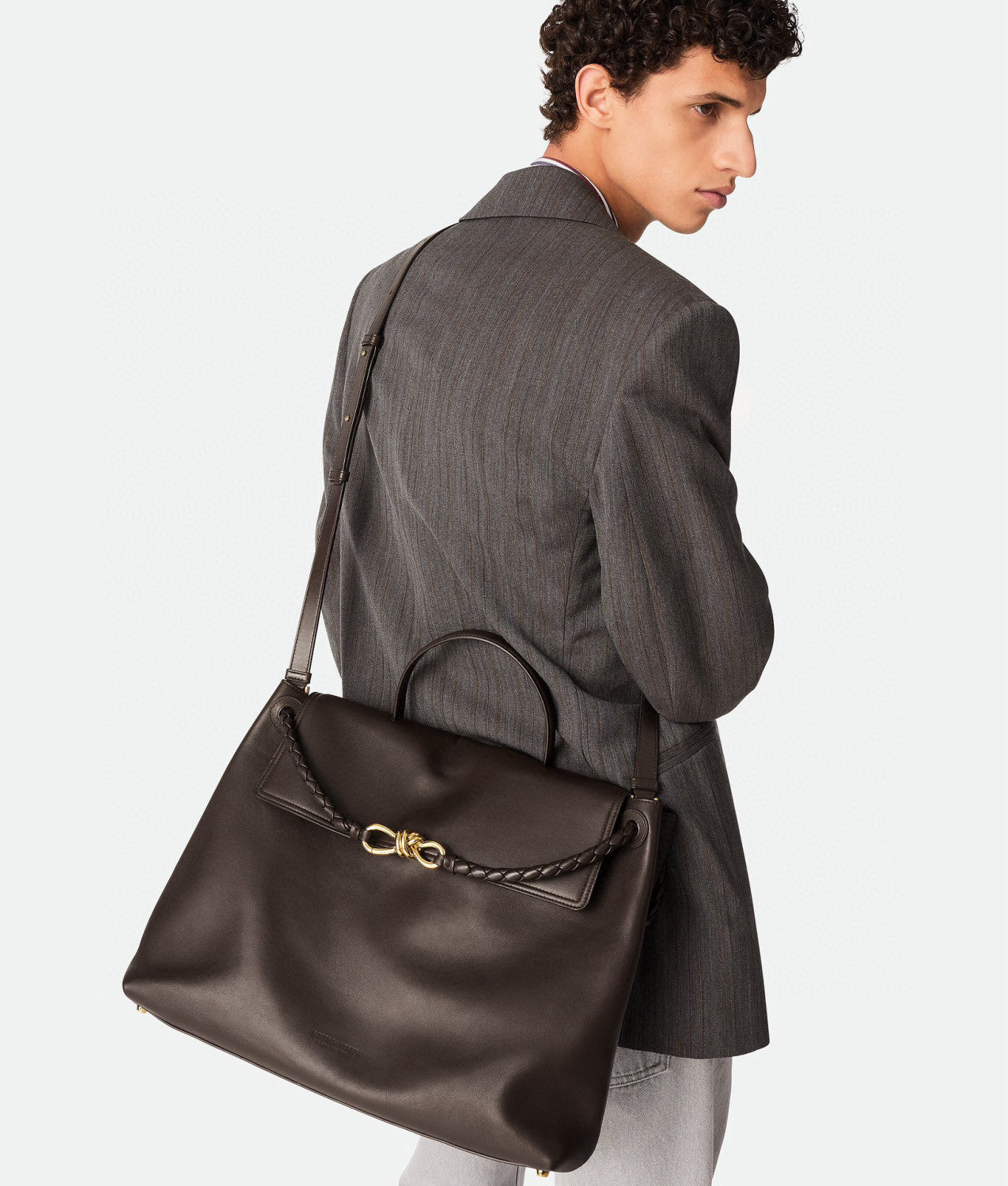 SAINT LAURENT Ciao Ciao Men's And Women's Solid Colour Gold Hardware Cowhide Leather Handbag Bag Bags #77114