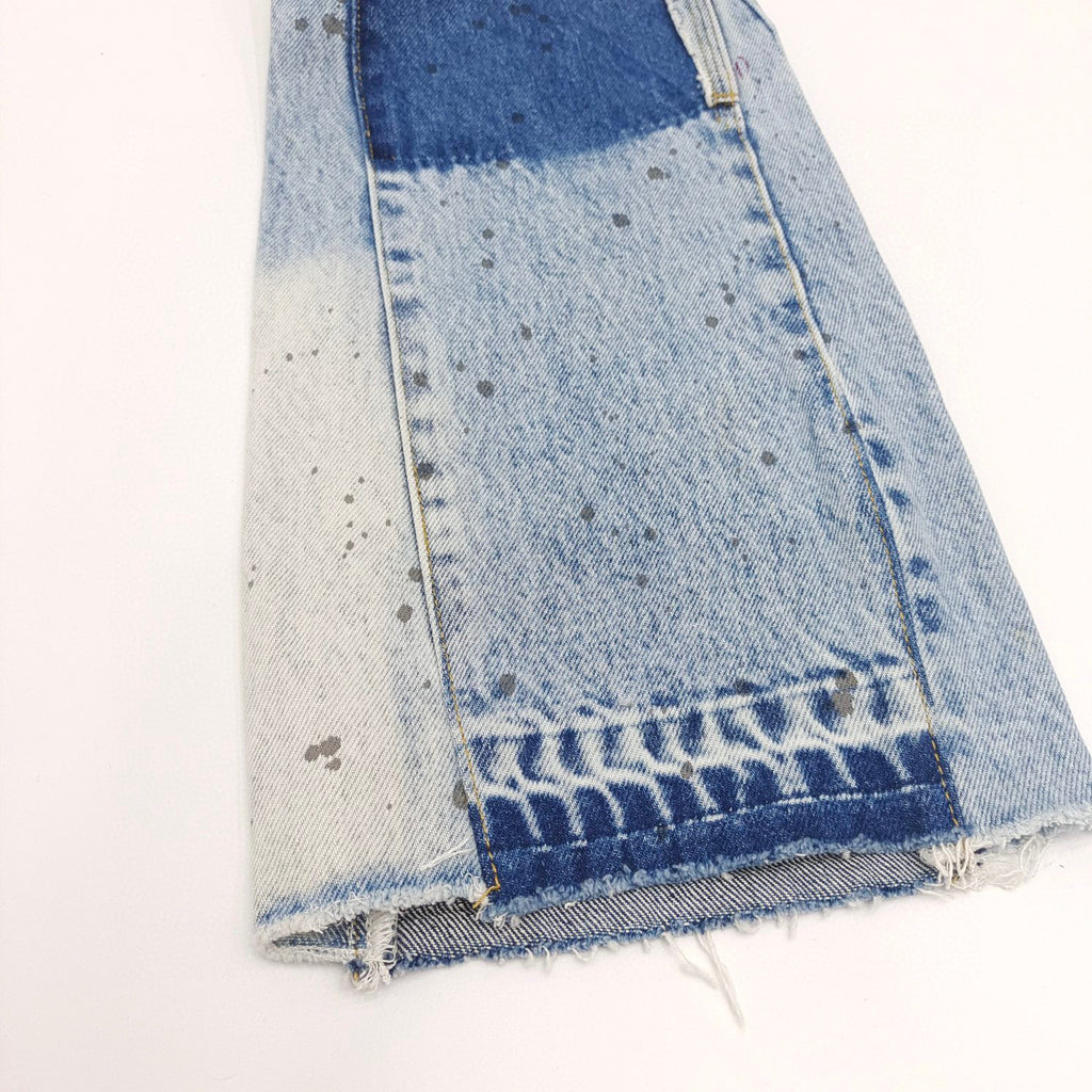 Gallery Dept Vintage Blue Spliced Jeans Pants #96557