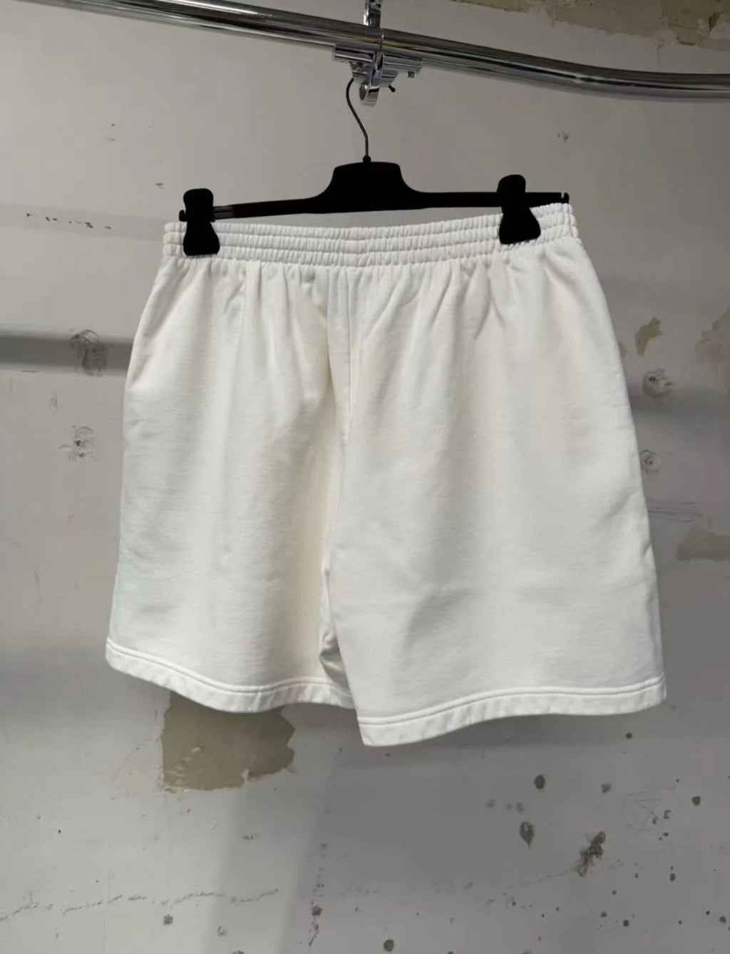 Balenciaga Men's Summer Solid Color Stretch Waist Tie Athletic Casual Shorts #75749
