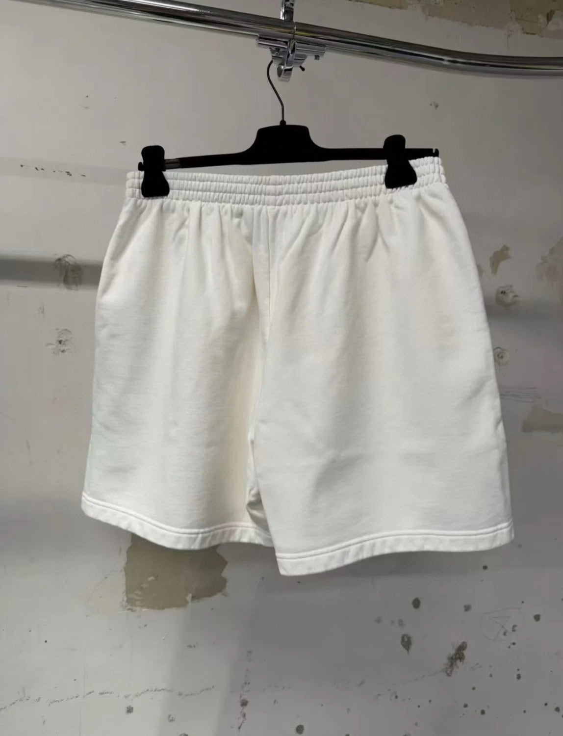 Balenciaga Men's Summer Solid Color Stretch Waist Tie Athletic Casual Shorts #75749