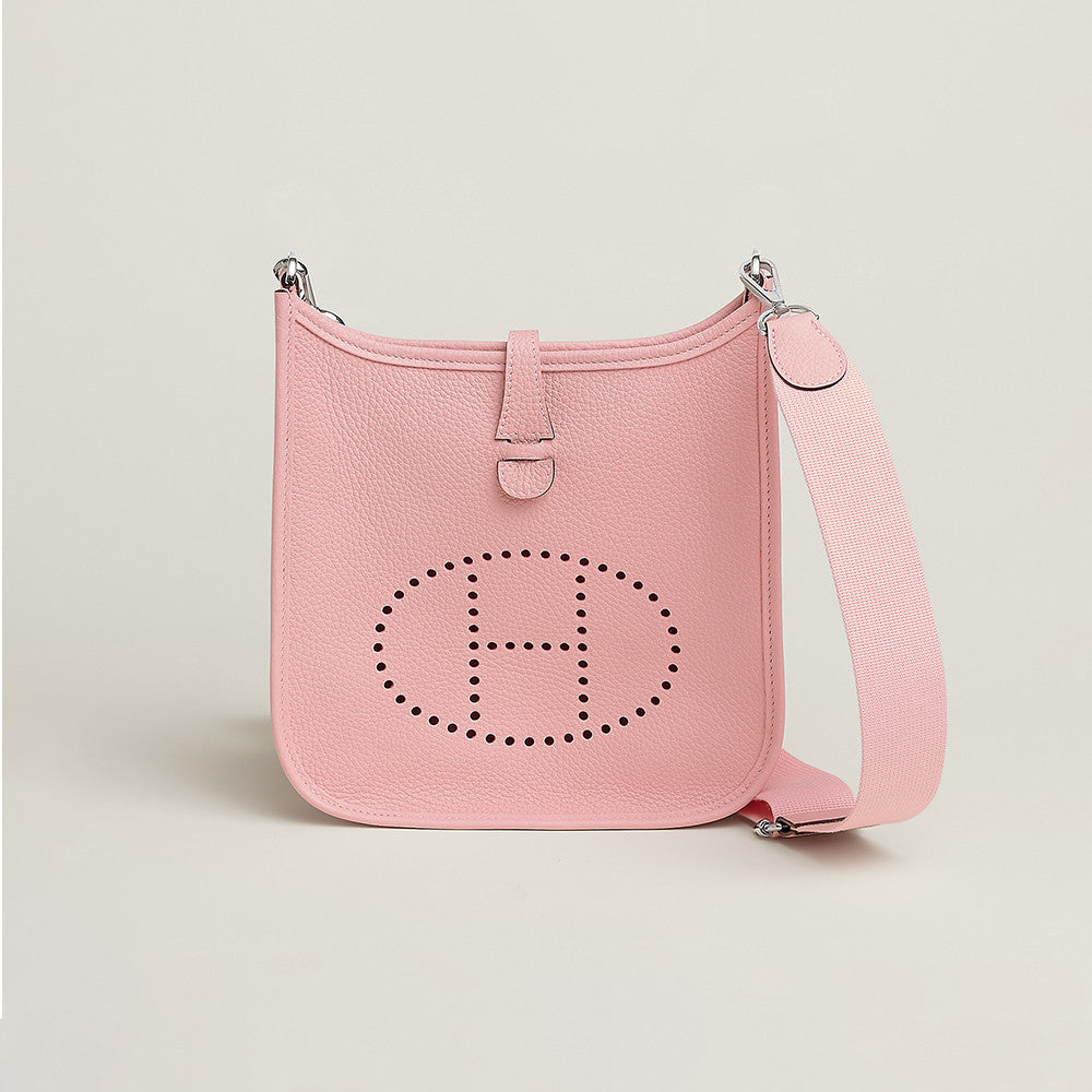 Hermes Evelyne 23 Elephant Grey Silver Buckle Black And Silver Single-shoulder Crossbody Bag Multi-colour Collection Link A Luxurious And Elegant Crossbody Bag Bags #82929A