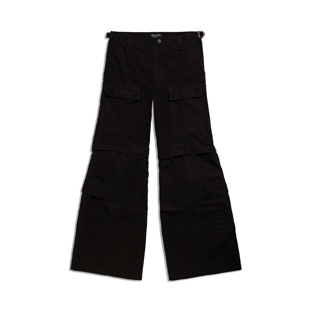 Balenciaga Men Women Solid Color Mid Waist Loose Flare Work Pants High Street Casual Four Seasons Cotton Trousers Ngvp #1691