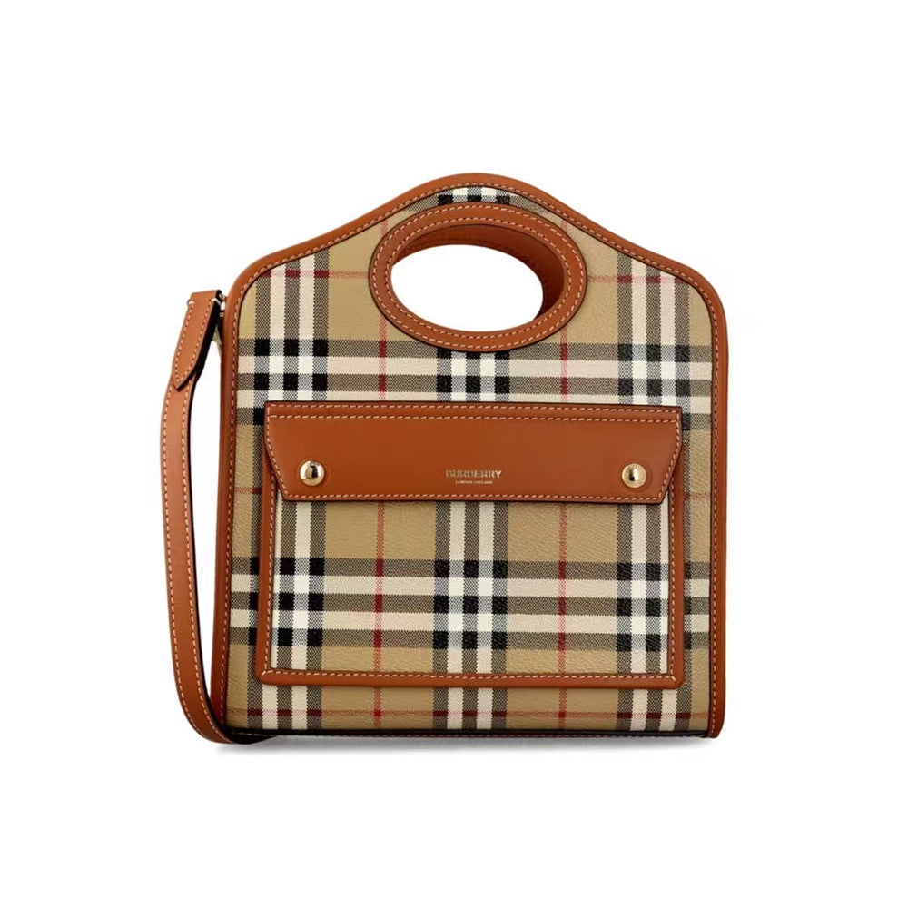 Burberry Classic Checked Clutch Bag Pocket New Colourways Fashionable Trendy Retro Crossbody Bag 8066166 Bags #196256
