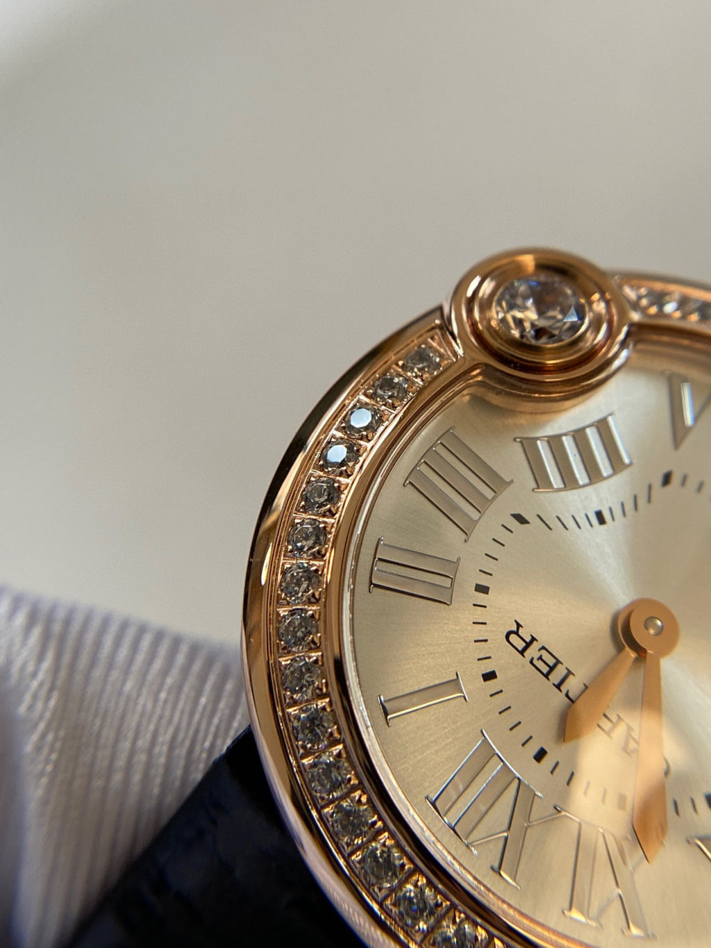 Cartier Black Strap Decorative Watch #21921