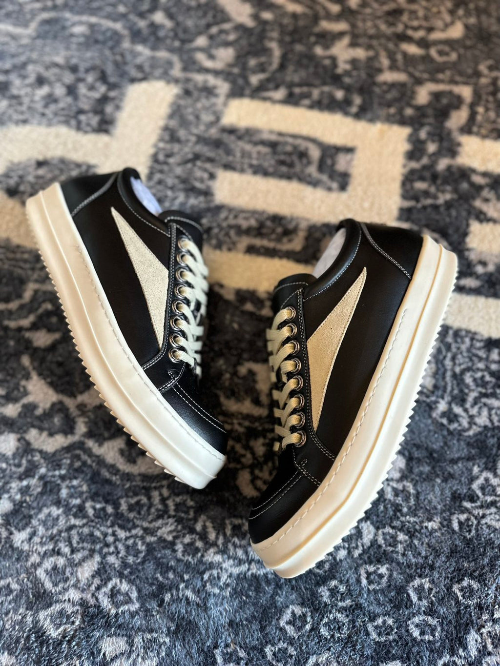 Rick Owens x Chrome Hearts Low Top Casual Shoes #336915
