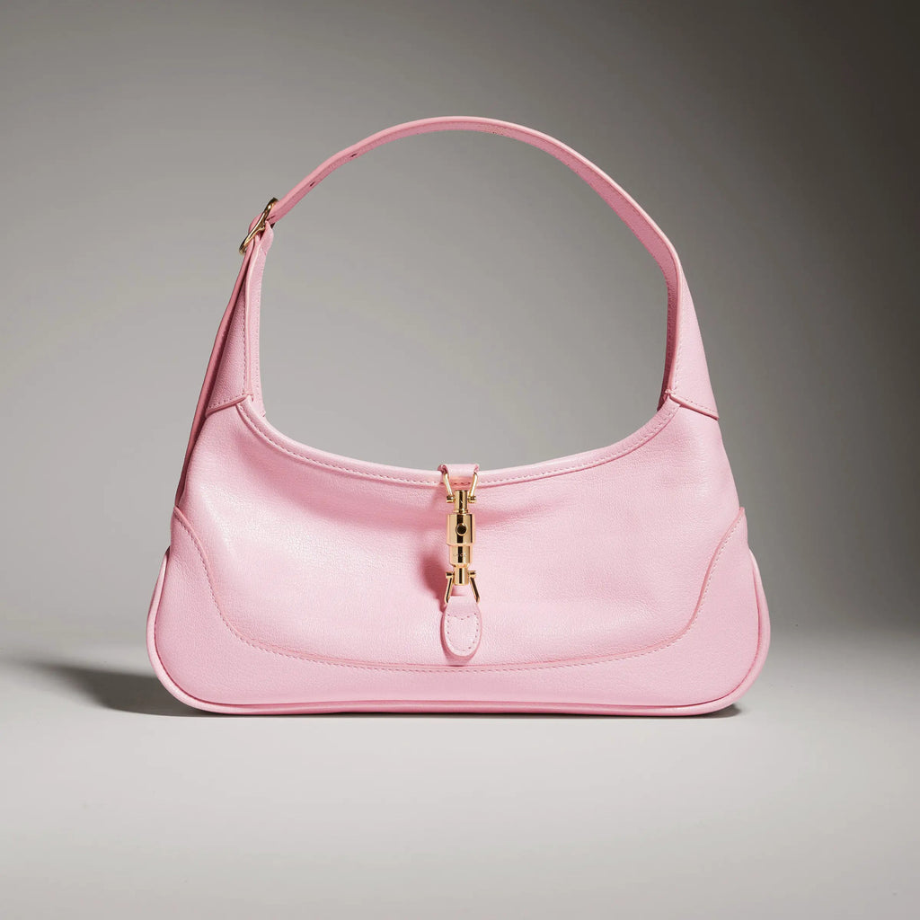 Gucci Jackie Slim Series Medium Shoulder Bag La Famiglia Series Demna Clutch Pink Underarm Bag Classic Vintage Elegant Casual Bags 863137AAGDJ5825 #197407
