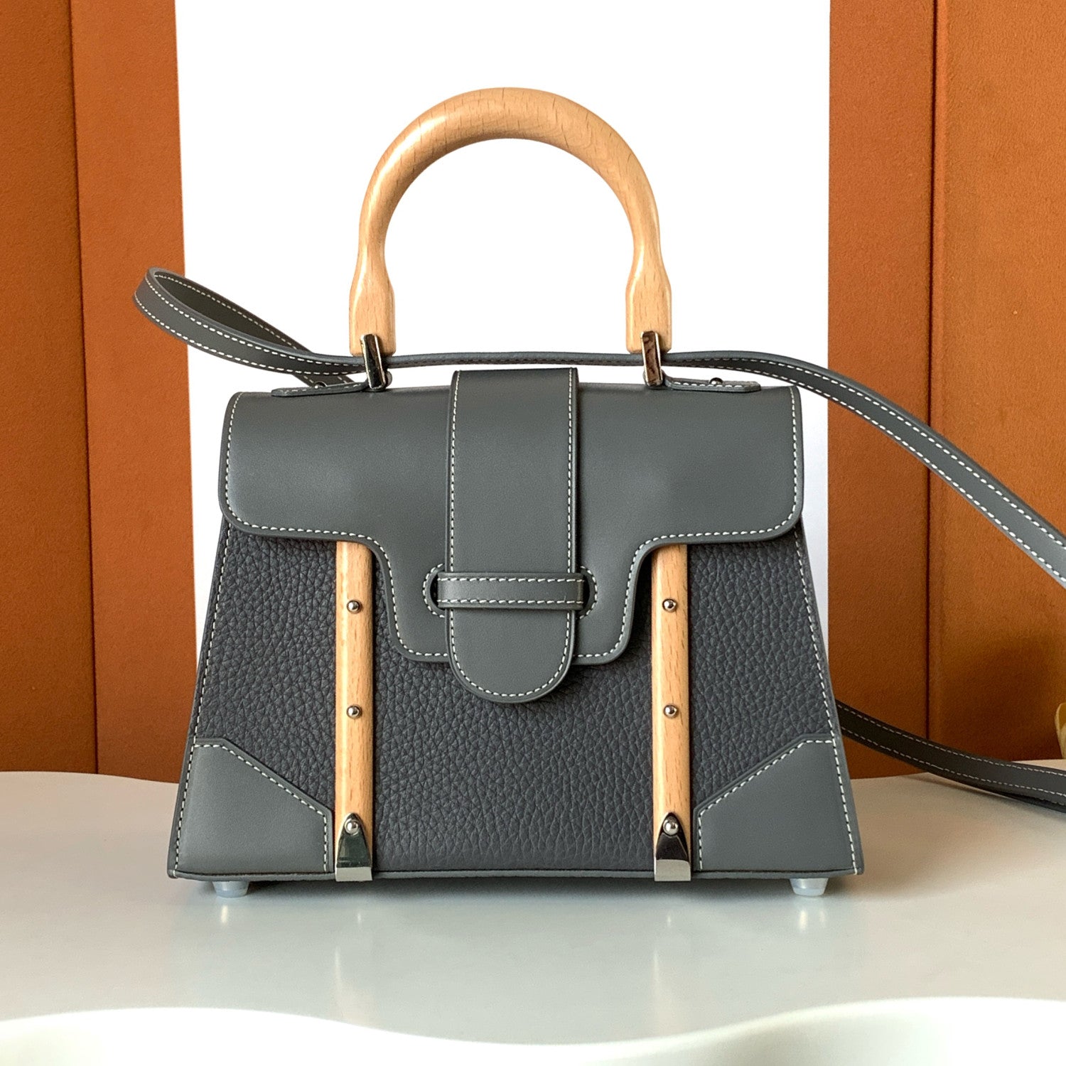 GOYARD Saigon Women's Fashion Classic Detachable Shoulder Strap Leather Mini Tote Bag Handbag Bags SAIGOBMINCG-03CL03P #78294