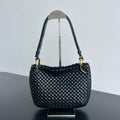 Bottega Veneta  clicker Metallic Finish Intreccio Woven Magnetic Clasp Tote Shoulder Bag Women's Luxury Elegant Bags 730968V01D12250 Ngvp #1985