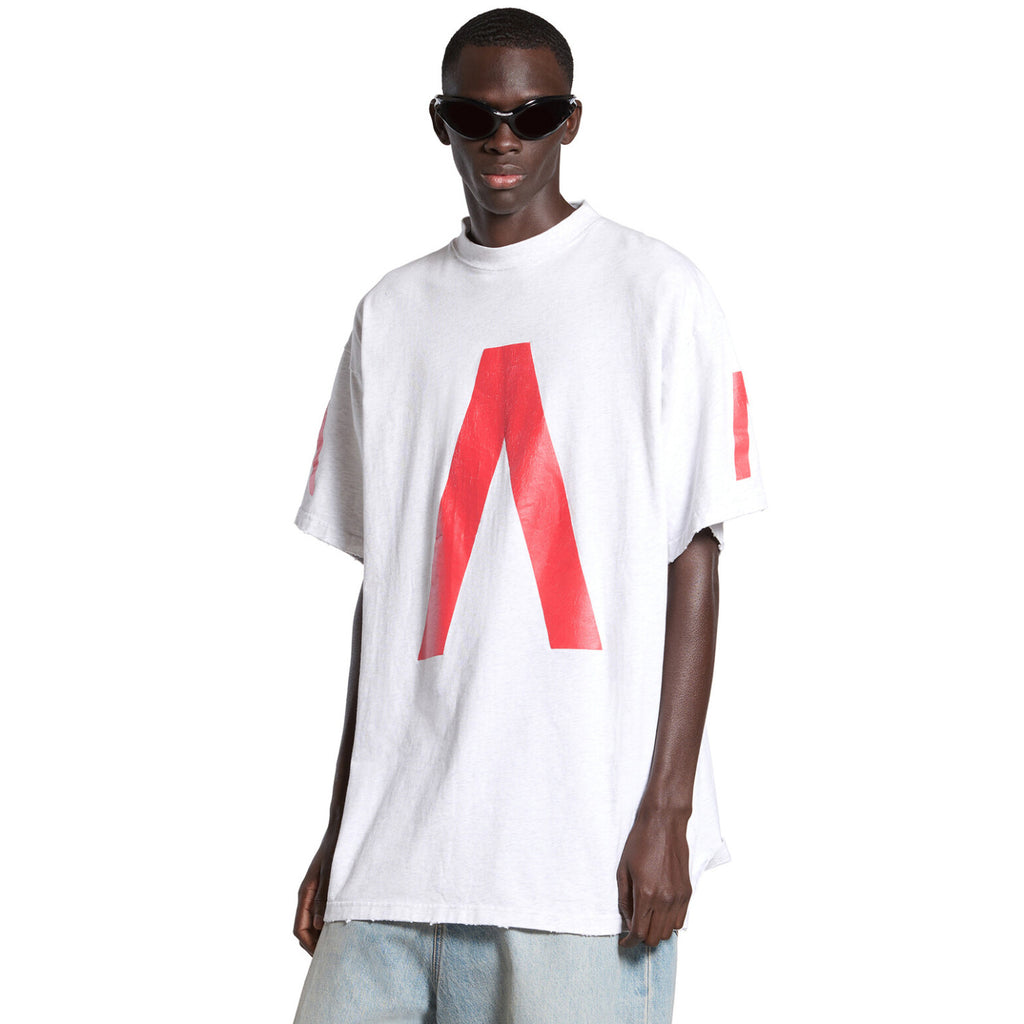Balenciaga Music丨Archive Series Men's Summer Logo Cotton Round Neck Short Sleeve T-Shirt Top #97375