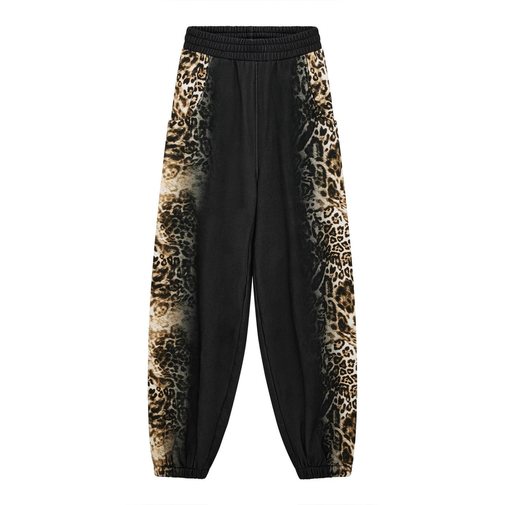 Mowalola x Ksubi Men's Women's Four Seasons High Street Leopard Gradient Print Elastic Waist Loose Knit Sweatpants Ngvp #1925