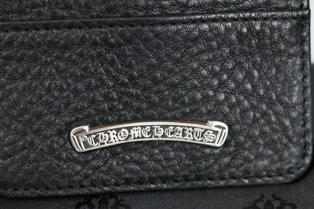 Chrome Hearts Luxury Fashion Trend Italian Cowhide 925 Sterling Silver Accessories Couple Men's And  Women's Models Folding Card Case Card Holder Bags Bag #76516