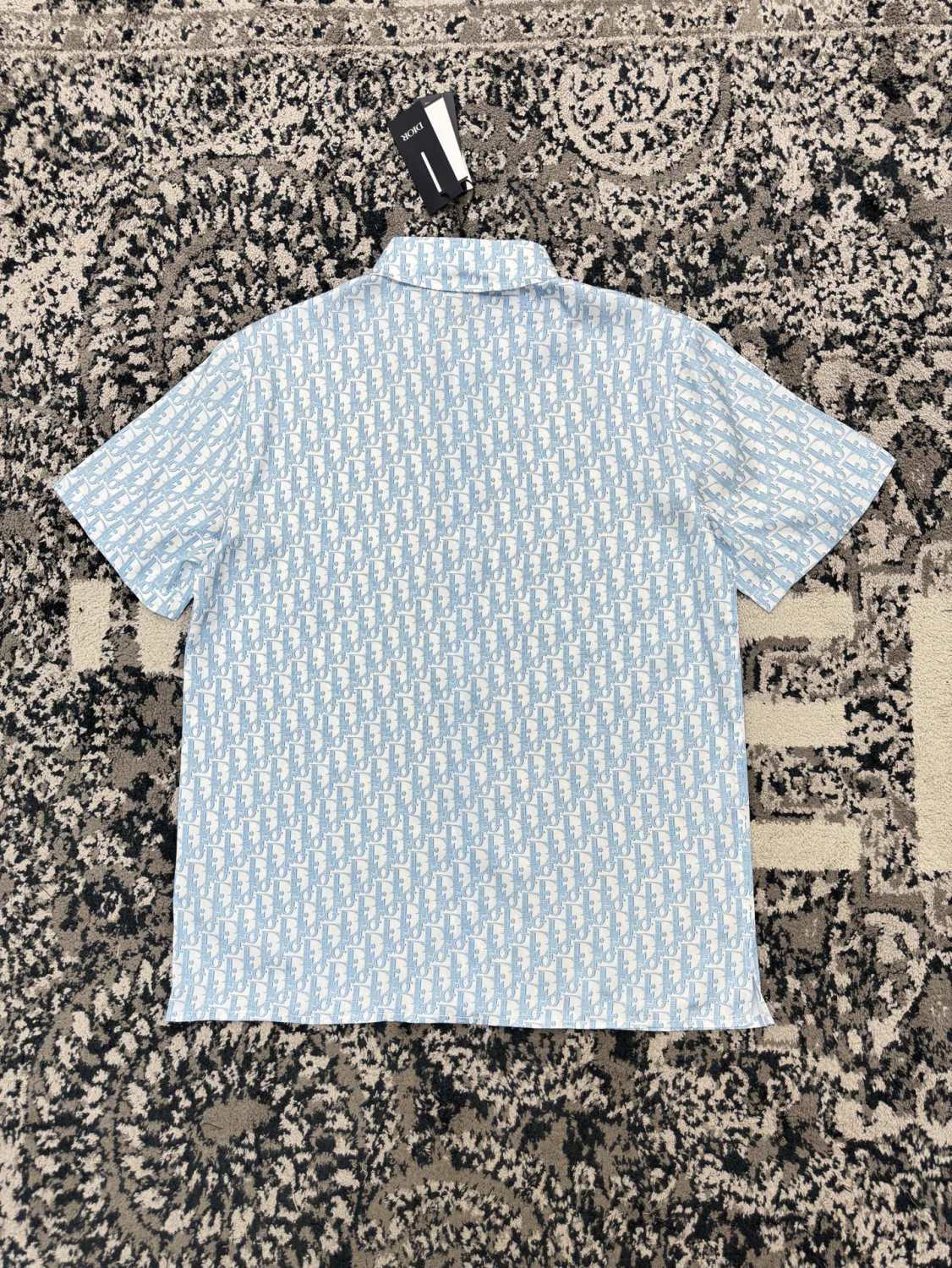 Dior Men's Summer Solid Color Letter Printed Single Breasted Short Sleeve Shirt Shorts Set Suit #76284