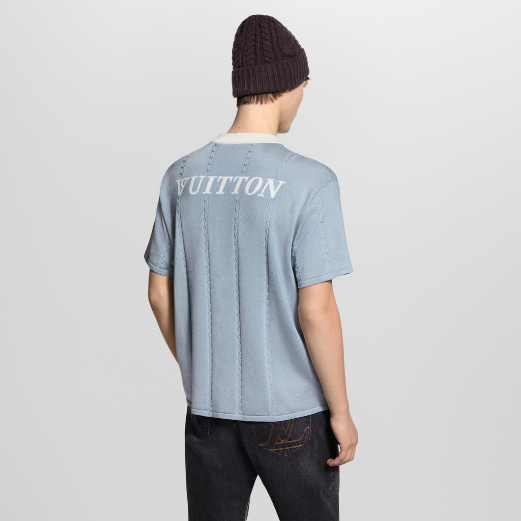 Louis Vuitton Silk-Cotton Short-Sleeved Crewneck 1AIJYI #335509