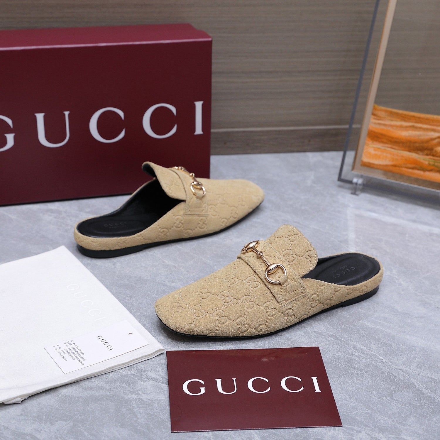 Gucci Flat Loafers Slippers #388039