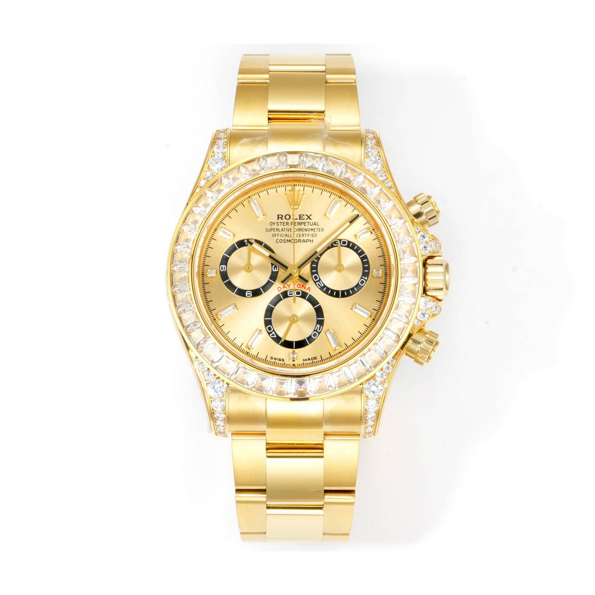 Rolex Men's Automatic Mechanical Movement 100 Meter Water Resistant Dial Watch with Diamonds #75863