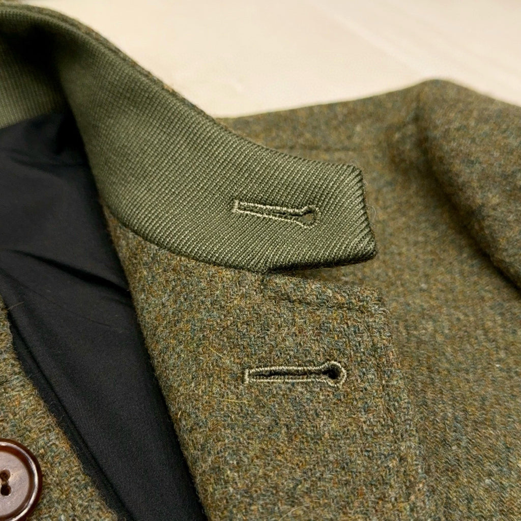 Ermenegildo Zegna Men's Spring/Fall Wool-Cashmere Blend Solid Color Stand Collar Workwear Zhongshan Suit Single-Breasted Long-Sleeve Pocket Jacket Ngvp #2528