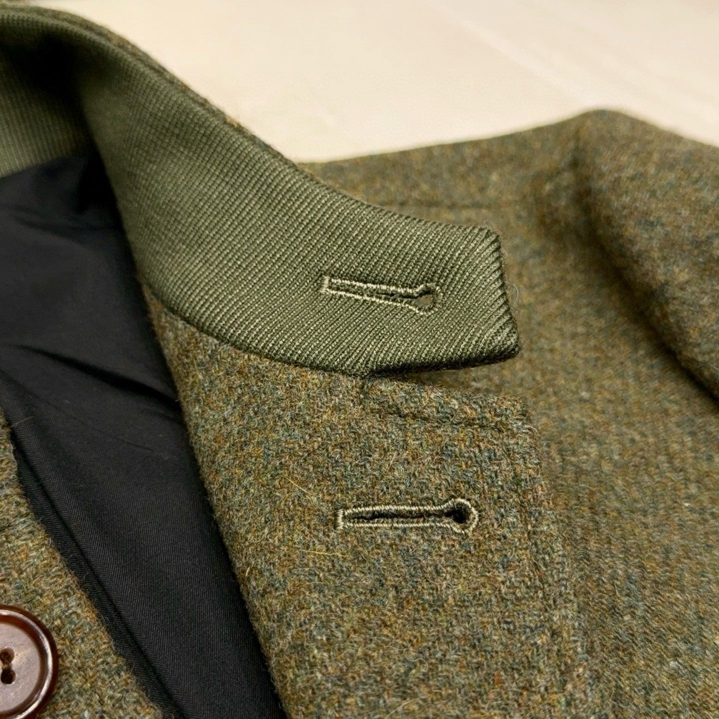 Ermenegildo Zegna Men's Spring/Fall Wool-Cashmere Blend Solid Color Stand Collar Workwear Zhongshan Suit Single-Breasted Long-Sleeve Pocket Jacket Ngvp #2528